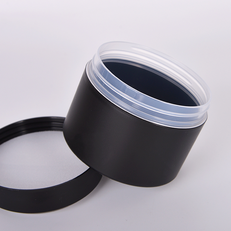 New Arrival Custom Skincare Empty 50 80 100 200 1000 Ml Black White PP Plastic Jars Packaging In Bulk