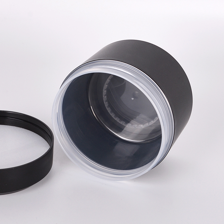 New Arrival Custom Skincare Empty 50 80 100 200 1000 Ml Black White PP Plastic Jars Packaging In Bulk