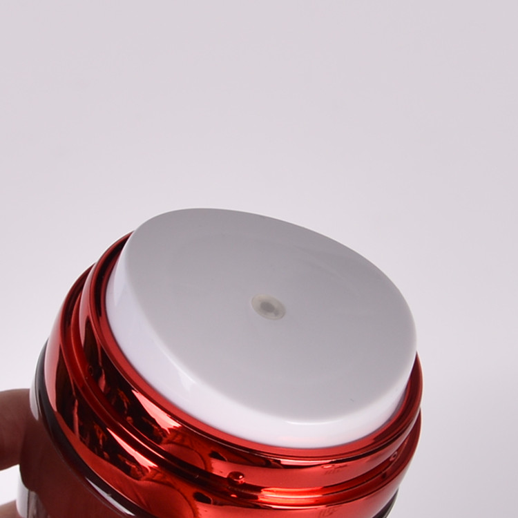 New Arrival Designer Cosmetic Red Acrylic Plastic Body Butter/Jars With Logo Printed