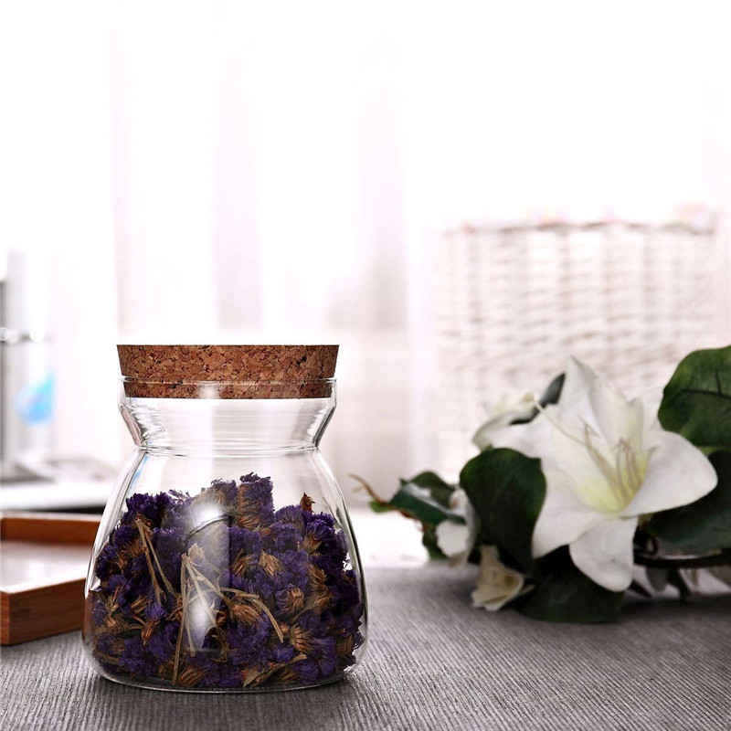 New Arrival Durable Food Container Tapered Glass Storage Jar