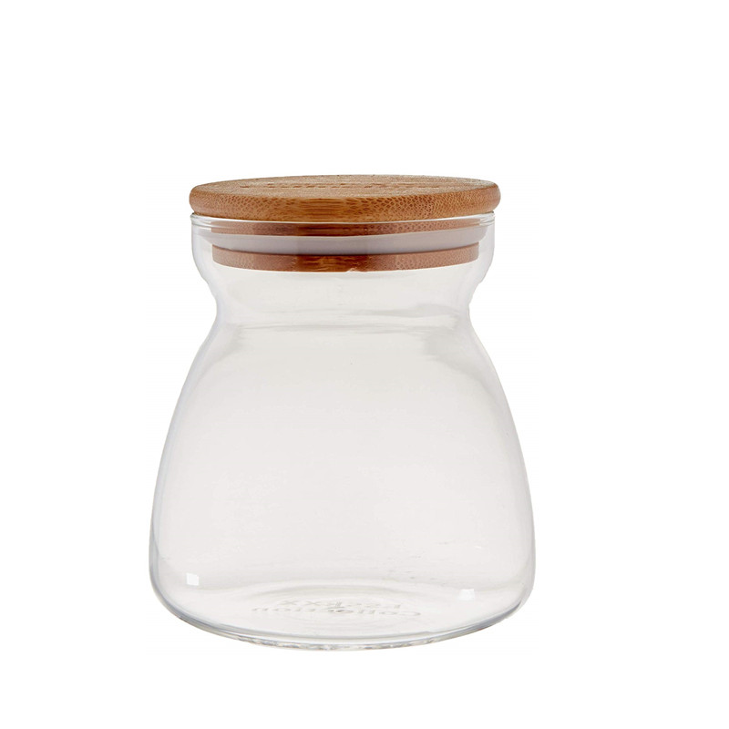 New Arrival Durable Food Container Tapered Glass Storage Jar
