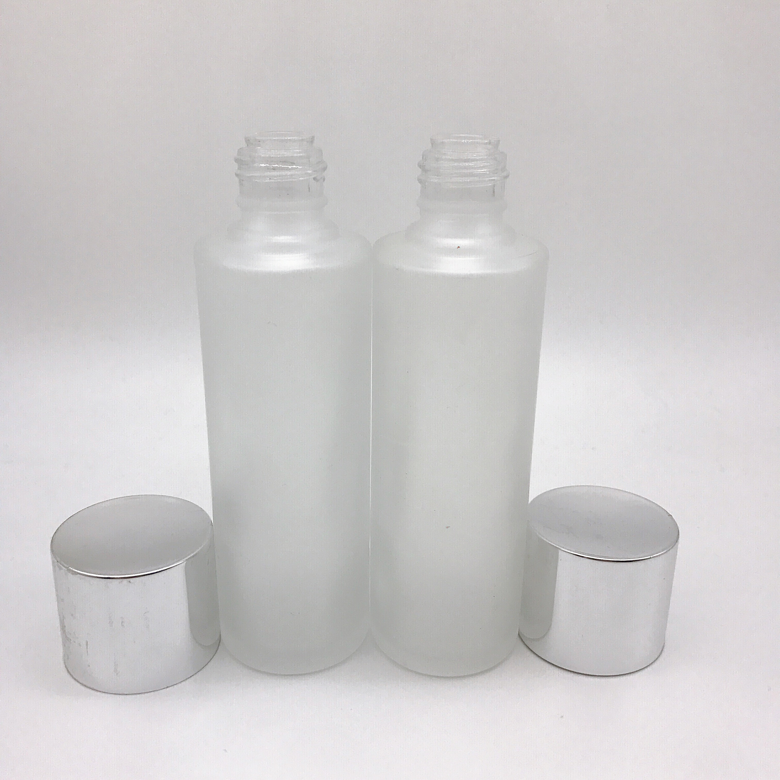New Arrival Frosted Glass Bottle 75ml Toner Bottle Classic Cylinder Bottle with Electric Cap