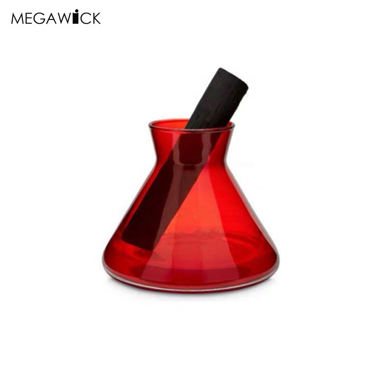 New Arrival Mouth Blown Glass Diffuser Bottle in Funnel Triangle 200ml,Luxury Home Fragrance Glass Packaging Bottle
