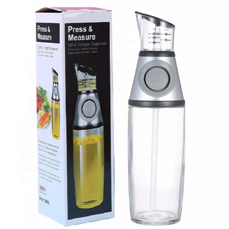 New Arrival Olive Oil and Vinegar Dispenser Glass Bottle For Kitchen Cooking
