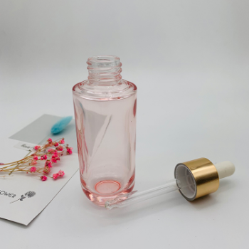 New Arrival Pink Glass Bottle Essential Oil Dropper Bottle 30ml Customized Dropper Bottle