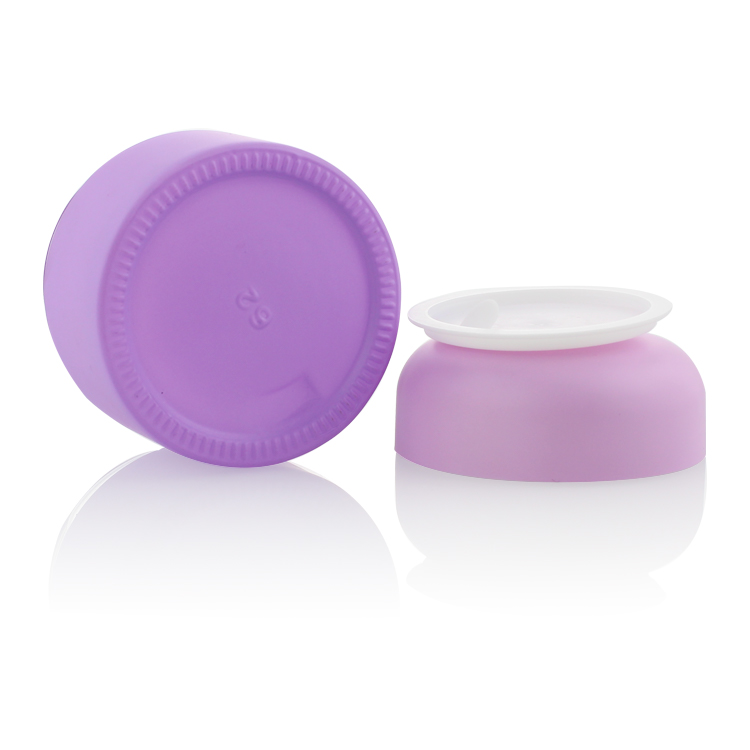 New Arrival Purple Glass Cosmetic Jars Glass Eye Cream Jar 15ml 20ml 30ml 50ml Glass Jars For Cosmetics