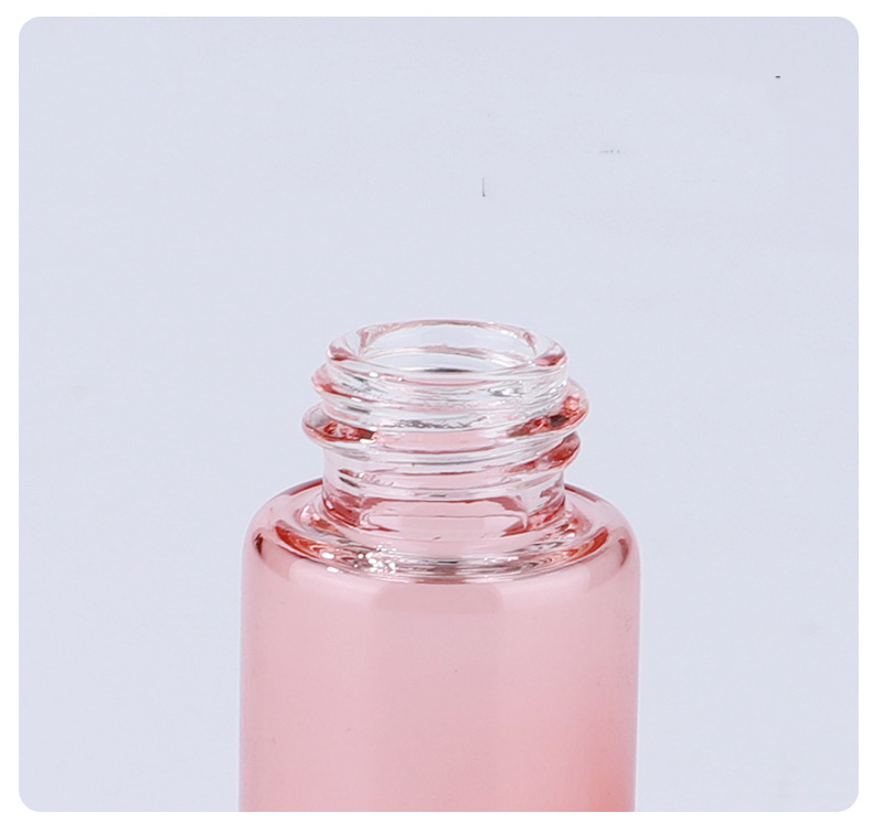 New Arrival Sample Pink Glass Bottle Essential Oil Dropper Bottle 1ml 2ml 3ml 5ml Customized Perfume Dropper Bottle