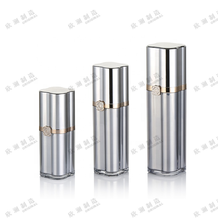 New Arrival Square Shape Luxury Cosmetic Lotion Pump Bottle And Square Cream Jar Set