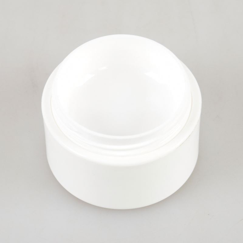 New Arrival With Wooden Cosmetic Plastic Glass Jar Lid And Spoon