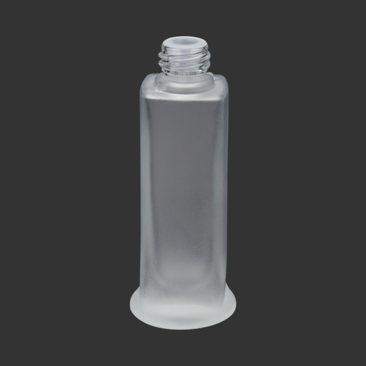 New Arrival square 30ml frosted glass serum bottle with dropper for serum essential oil