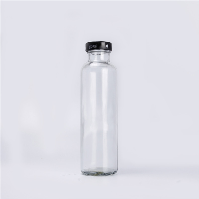 New Arrive 12oz 350ml Food Drinking Juice Kombucha Tea Glass Bottle With Tamper-Evident Lids