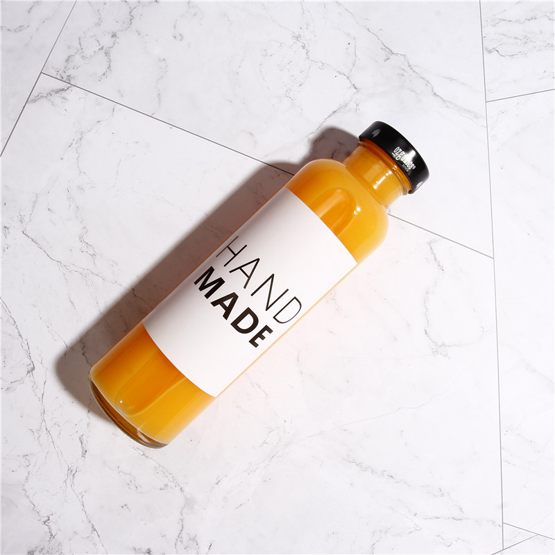 New Arrive 12oz 350ml Food Drinking Juice Kombucha Tea Glass Bottle With Tamper-Evident Lids