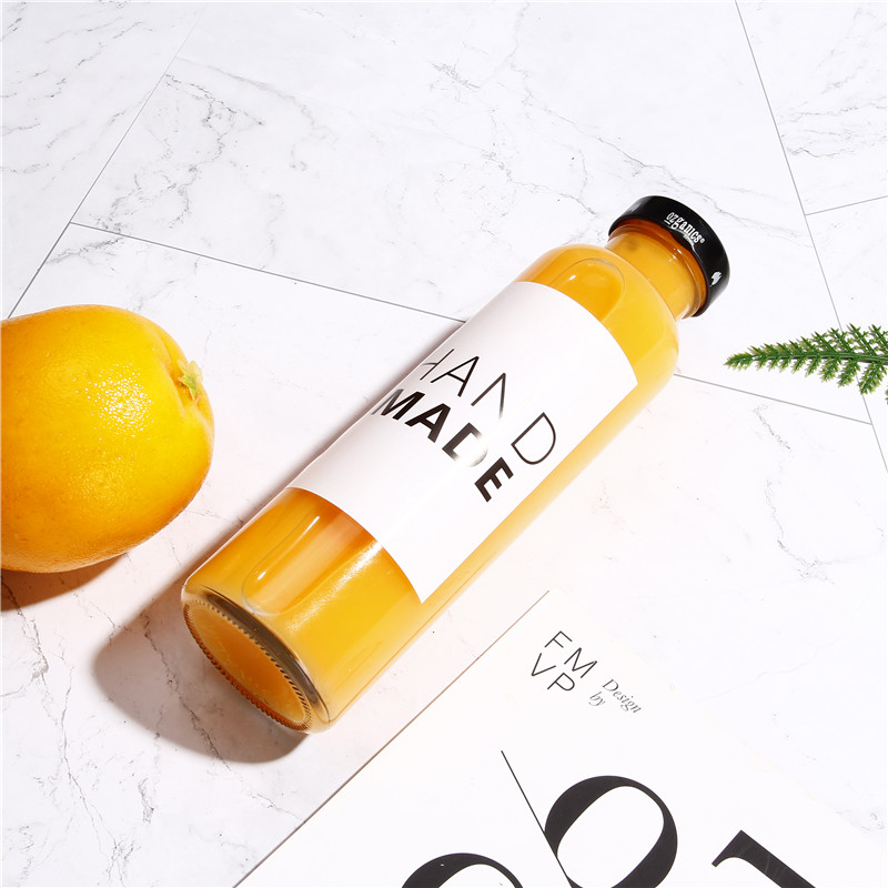 New Arrive 12oz 350ml Food Drinking Juice Kombucha Tea Glass Bottle With Tamper-Evident Lids