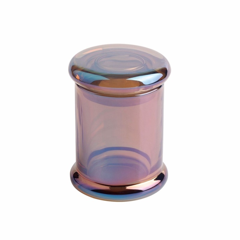 New Arrive Hot Selling Multicolor Airtight Smoking Glass Vacuum Herb Storage Container Tobacco Weed Stash Jar with Hinged Lid