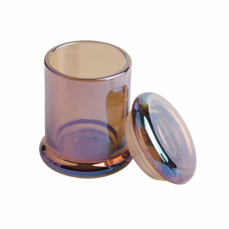 New Arrive Hot Selling Multicolor Airtight Smoking Glass Vacuum Herb Storage Container Tobacco Weed Stash Jar with Hinged Lid