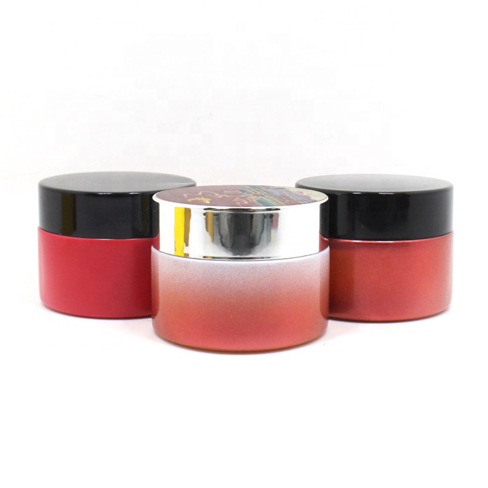 New Cheap factory clear amber black white 50g 100g 30g skincare container cosmetic frosted glass cream jars