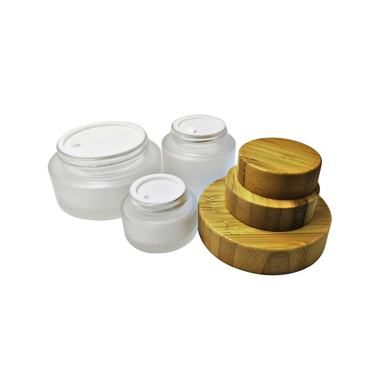 New Cosmetic Container 15g 30g 50g Cream Jar With Wooden Cap
