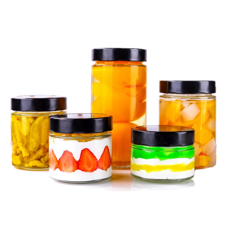 New Creative Glass Jars 500ML/750ML Canning Jars With Lids Ideal for Home Deco Canning Storing Regular Mouth Glass Storage Jar