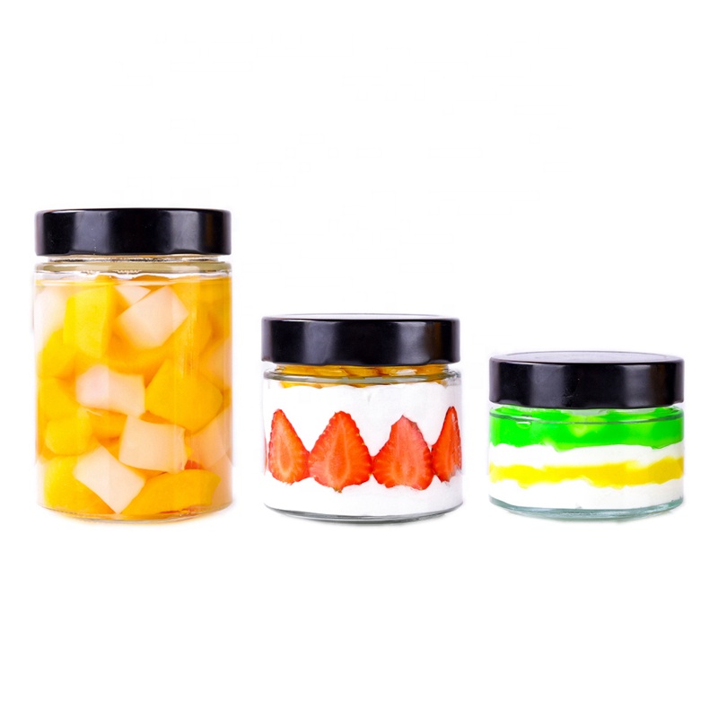 New Creative Glass Jars 500ML/750ML Canning Jars With Lids Ideal for Home Deco Canning Storing Regular Mouth Glass Storage Jar