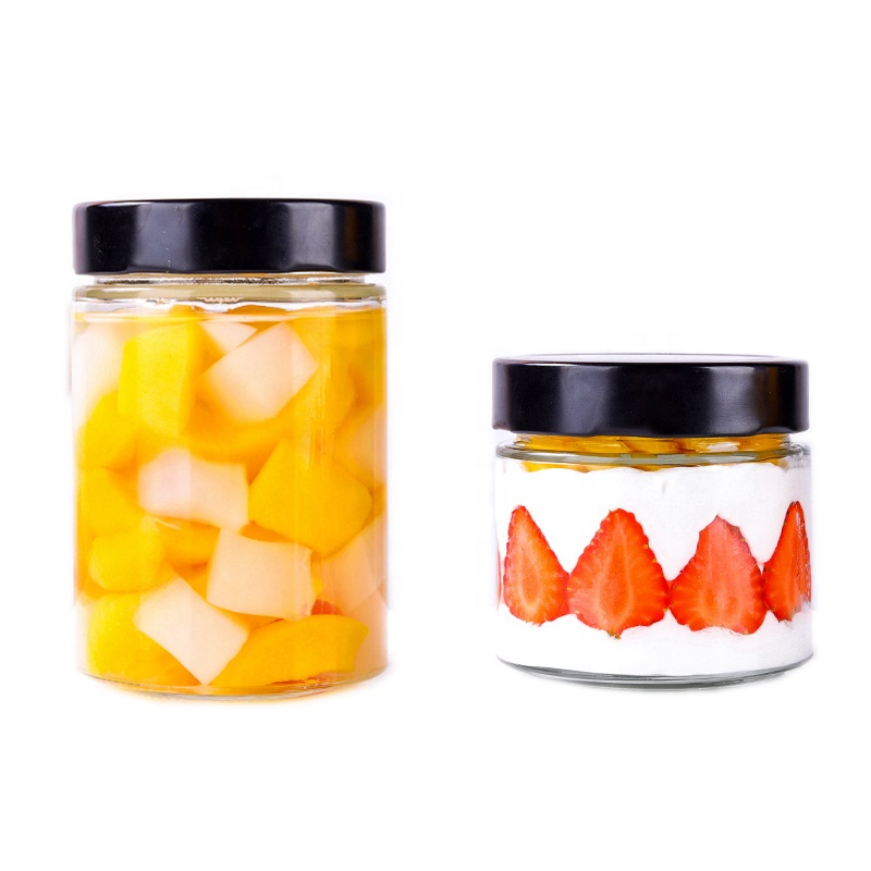 New Creative Glass Jars 500ML/750ML Canning Jars With Lids Ideal for Home Deco Canning Storing Regular Mouth Glass Storage Jar