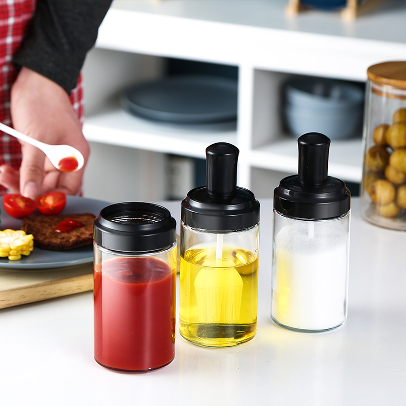 New Creative Transparent Seasoning Salt Sauce Spices Container Bottle With Bee Pops Cap