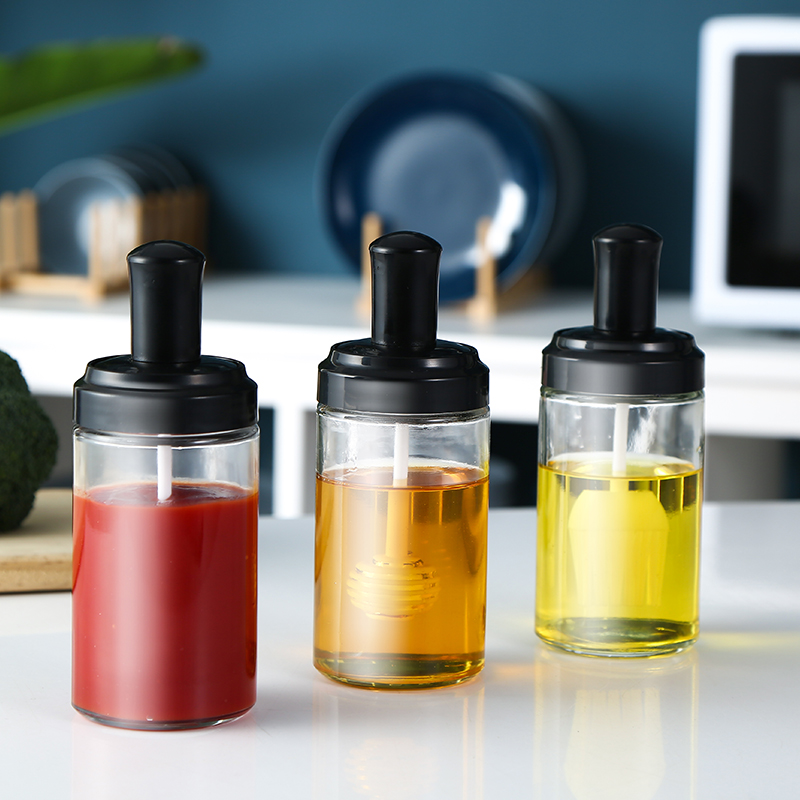 New Creative Transparent Seasoning Salt Sauce Spices Container Bottle With Bee Pops Cap