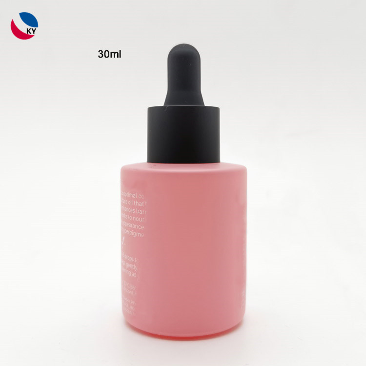 New Cylindrical flat-shouldered glass dropper bottle 15ml/20ml/30ml new essential oil bottle
