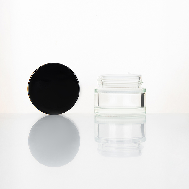 New Desgin Luxury Cosmetic 30g Bamboo Loose Powder Jar With glass Inner