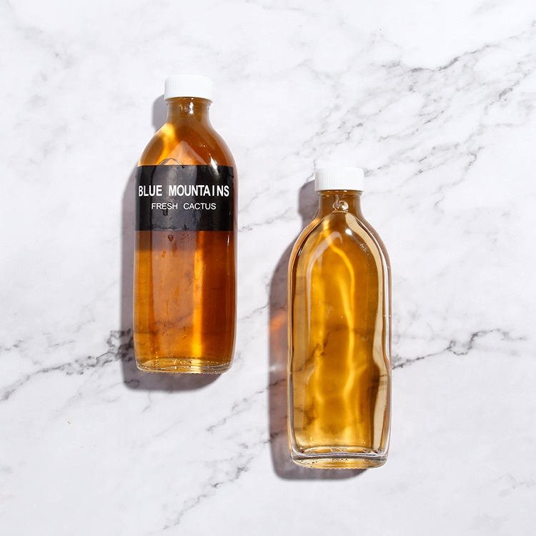 New Design 150ml Glass Flask Bottles With Screw Cap Mini Glass Sauce Bottles