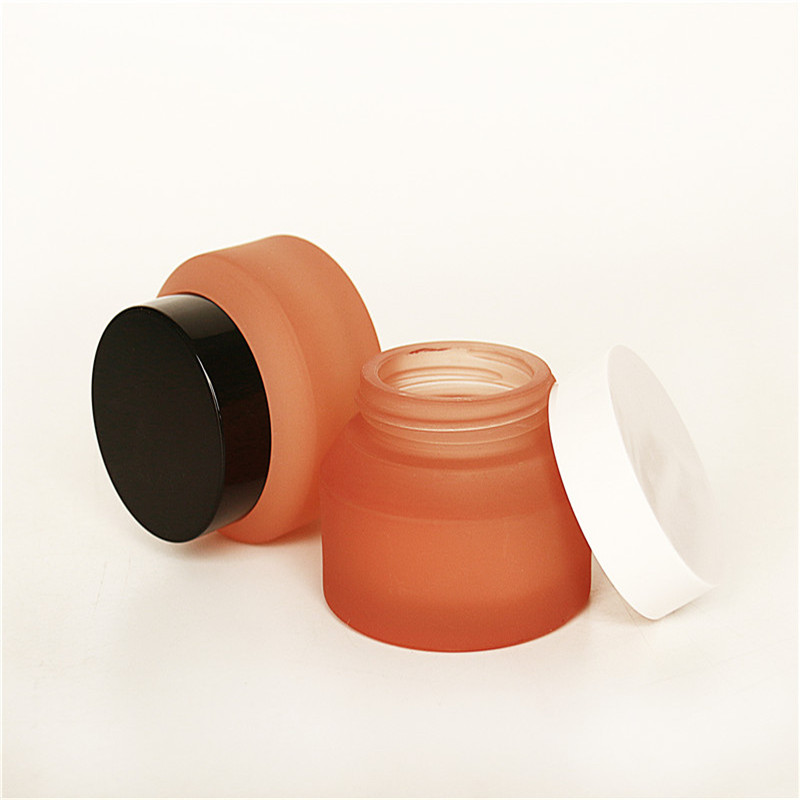 New Design 15g 30g 50g Refillable Olive Green Personal Skin Care Cream Glass Jars