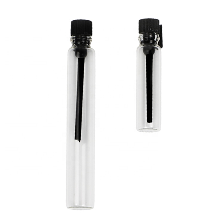 New Design 1ml 2ml Clear Glass Empty Perfume Samples Bottles