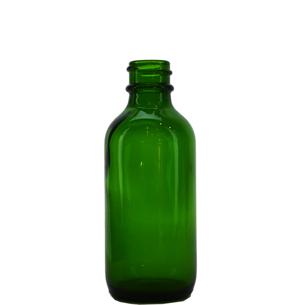 New Design 2 oz Green Boston Round With White Cream Pump