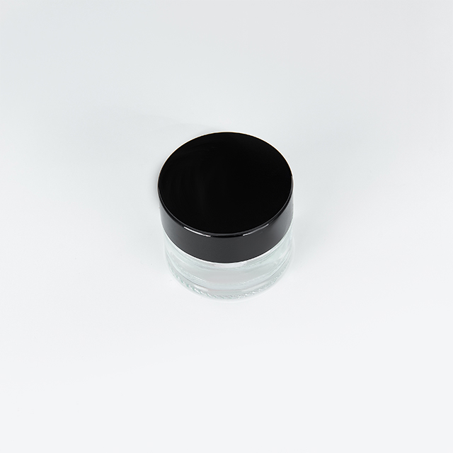 New Design 30g 50g 100g White Plastic Cosmetics Cream Jar With Silver Line