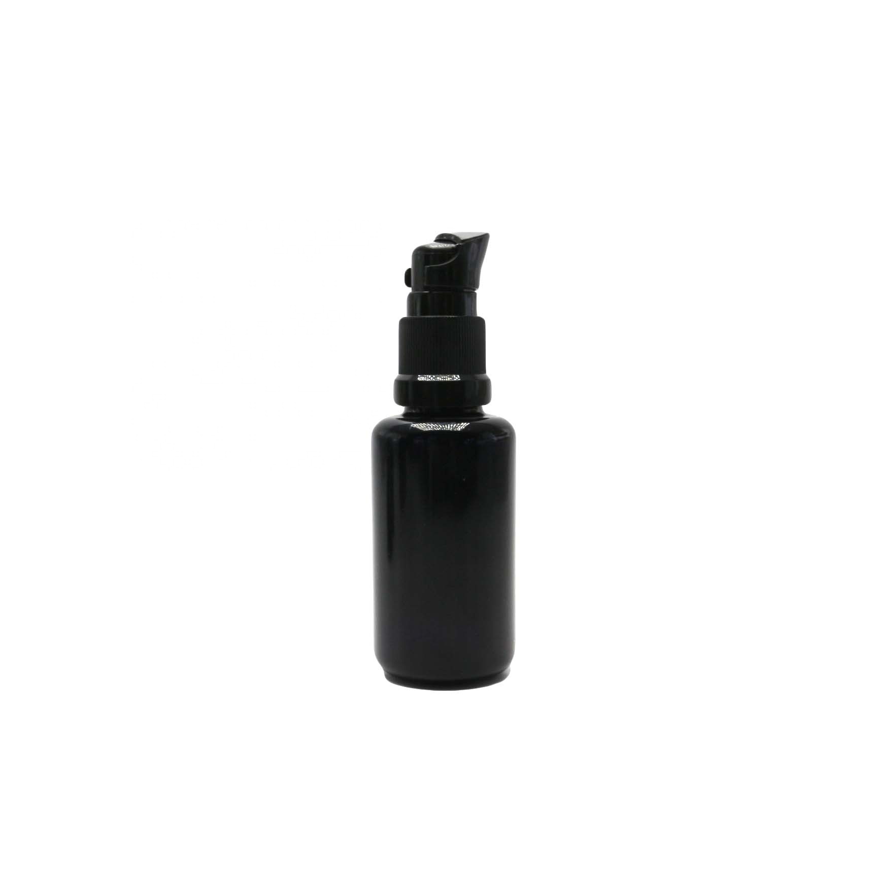 New Design 30ml 1oz UV  black violet uv glass pump bottle VJ-CC259