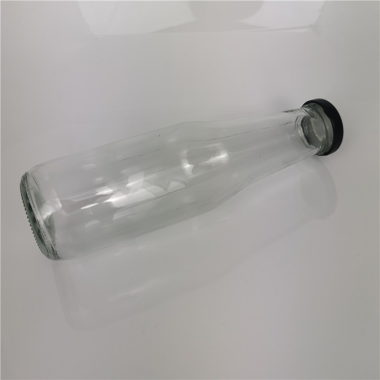 New Design 330ml glass bottle for soft drinks slimming chocolate drinks bottles