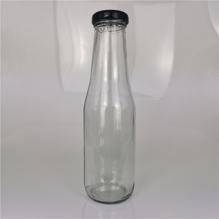 New Design 330ml glass bottle for soft drinks slimming chocolate drinks bottles