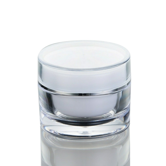 New Design 5/10/15/20/30/50g Empty Double Wall Cream Jar Acrylic Plastic Empty Cosmetic Jar for Face cream