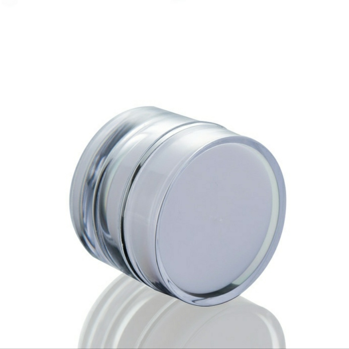 New Design 5/10/15/20/30/50g Empty Double Wall Cream Jar Acrylic Plastic Empty Cosmetic Jar for Face cream