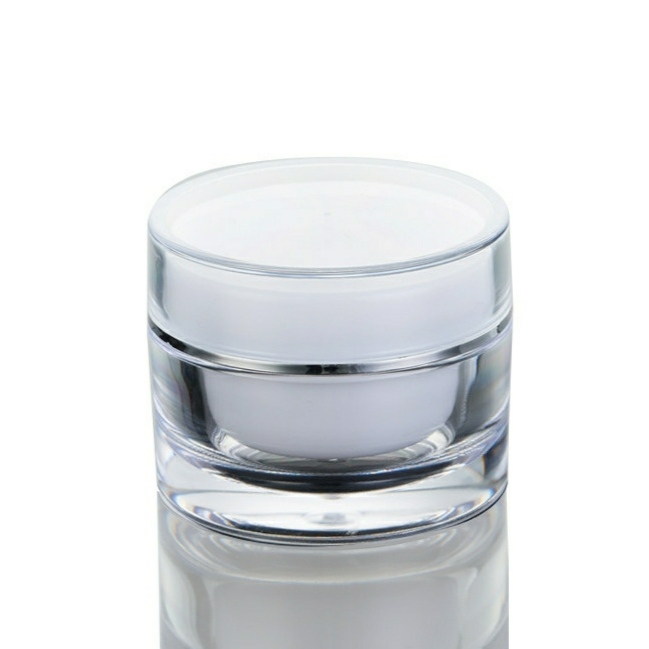 New Design 5/10/15/20/30/50g Empty Double Wall Cream Jar Acrylic Plastic Empty Cosmetic Jar for Face cream