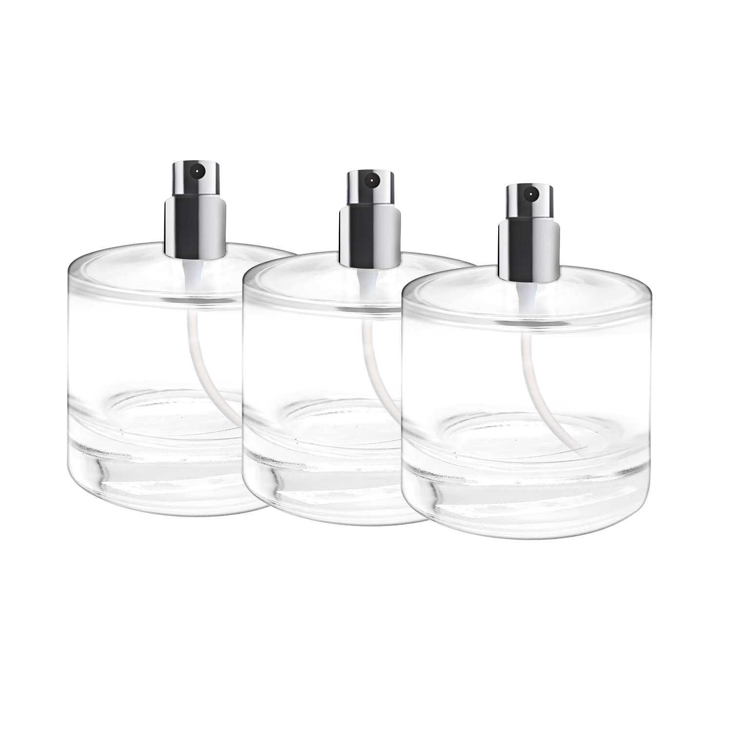 New Design 50ml 100ml Empty Glass Perfume Bottles for sprayer pump