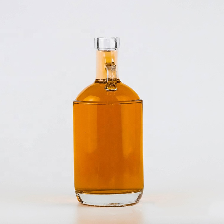 New Design Alcohol Bottle  Garrafa Vidro 750ml Cork Top Glass Bottle
