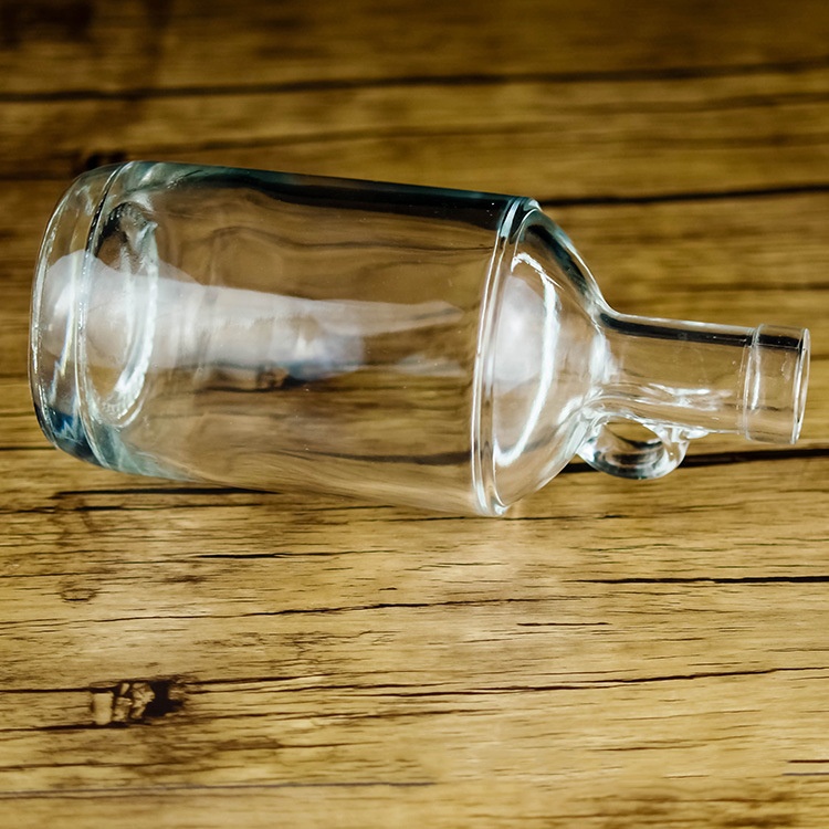 New Design Alcohol Bottle Garrafa Vidro 750ml Cork Top Glass Bottle