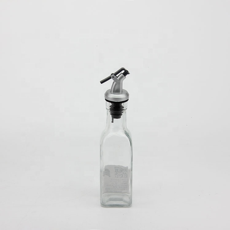New Design Attractive Price 260ml Kitchen Use Glass Bottle Dispenser for Storage Olive Oil