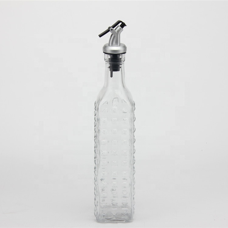 New Design Attractive Price 260ml Kitchen Use Glass Bottle Dispenser for Storage Olive Oil