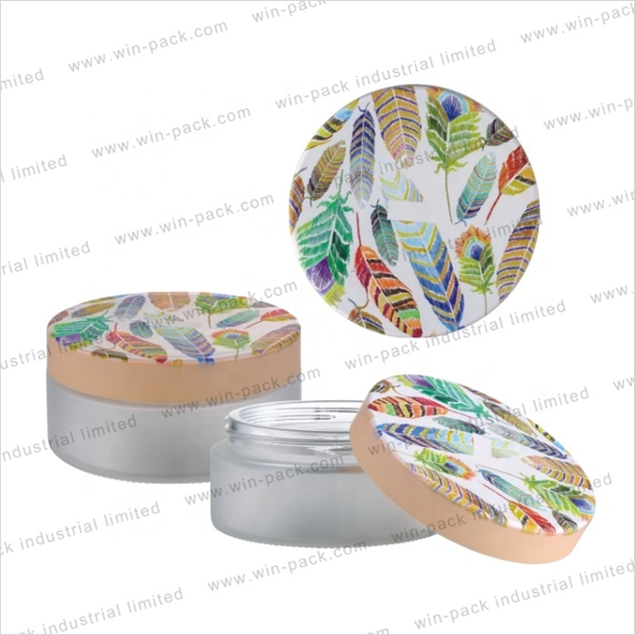 New Design Cap 3D Printing Empty Frosted Cream Jar Large Capacity 200g