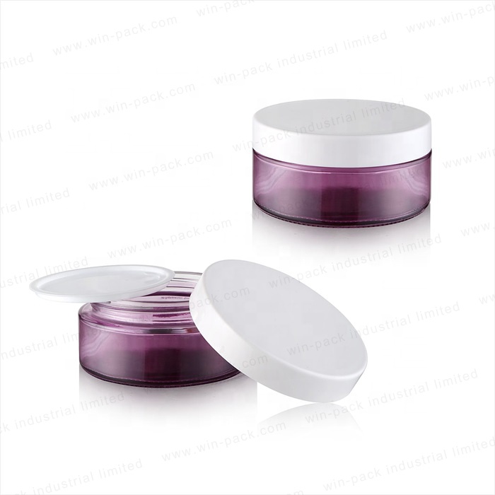 New Design Cap 3D Printing Empty Frosted Cream Jar Large Capacity 200g