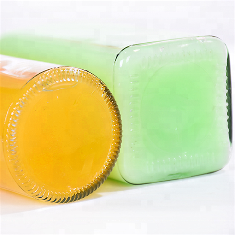 New Design Clear Tall round thin Glass Bottles With Screw Lid Aluminum Cap