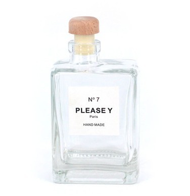 New Design Creative Empty Exotic Flat Square 300ml Glass Beverage Bottle