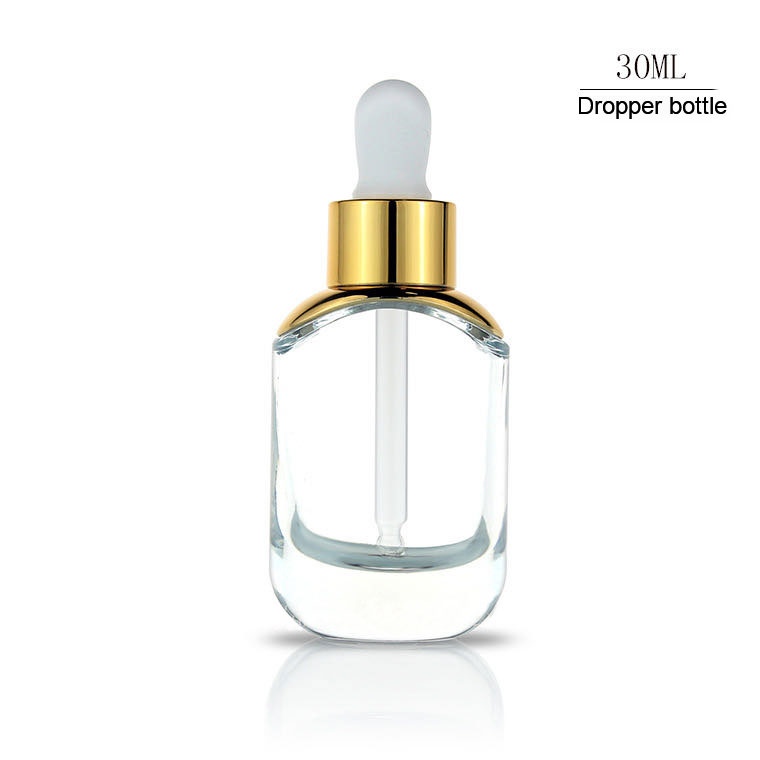 New Design Custom 50ml/30ml Factory Wholesale Luxury frascos de vidrio For French Essential Rose Oil With Excellent Quality