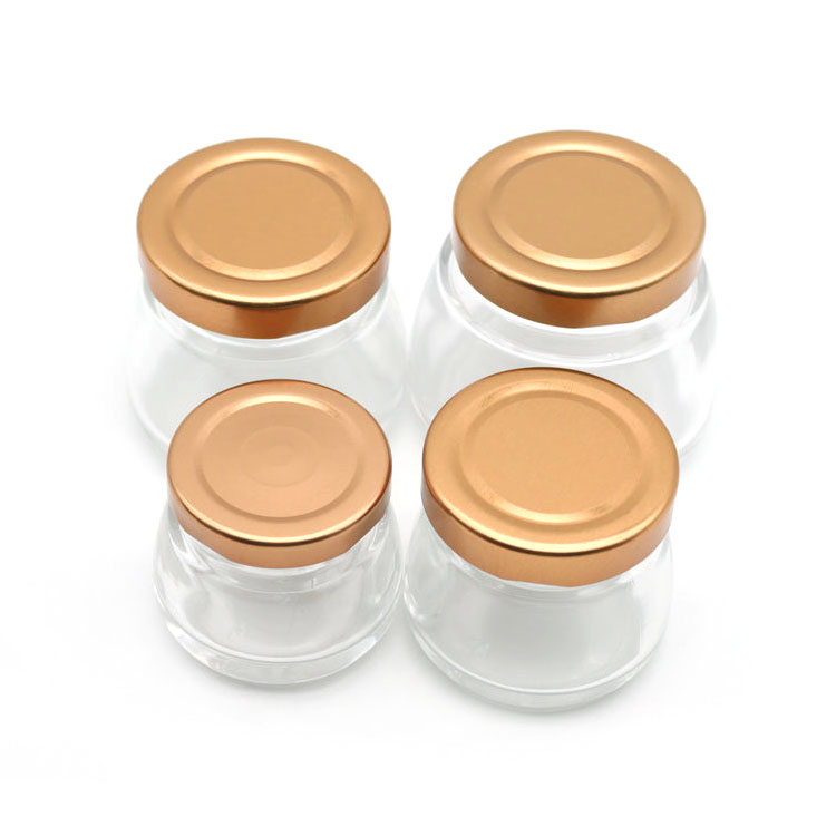 New Design Cylinder bird nest bottle glass jam jar food storage preserve honey glass jar